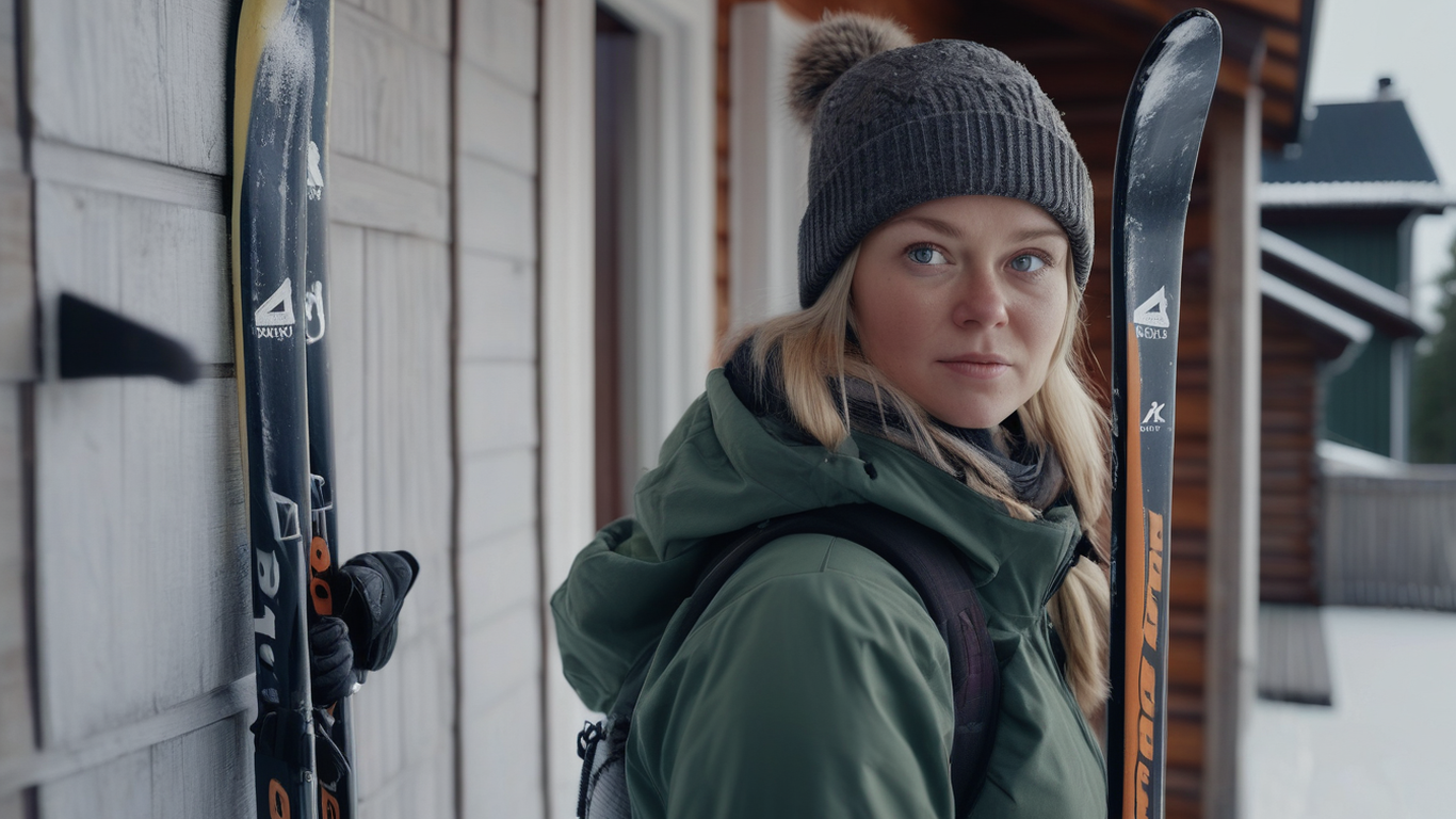 Country skiing in Finland